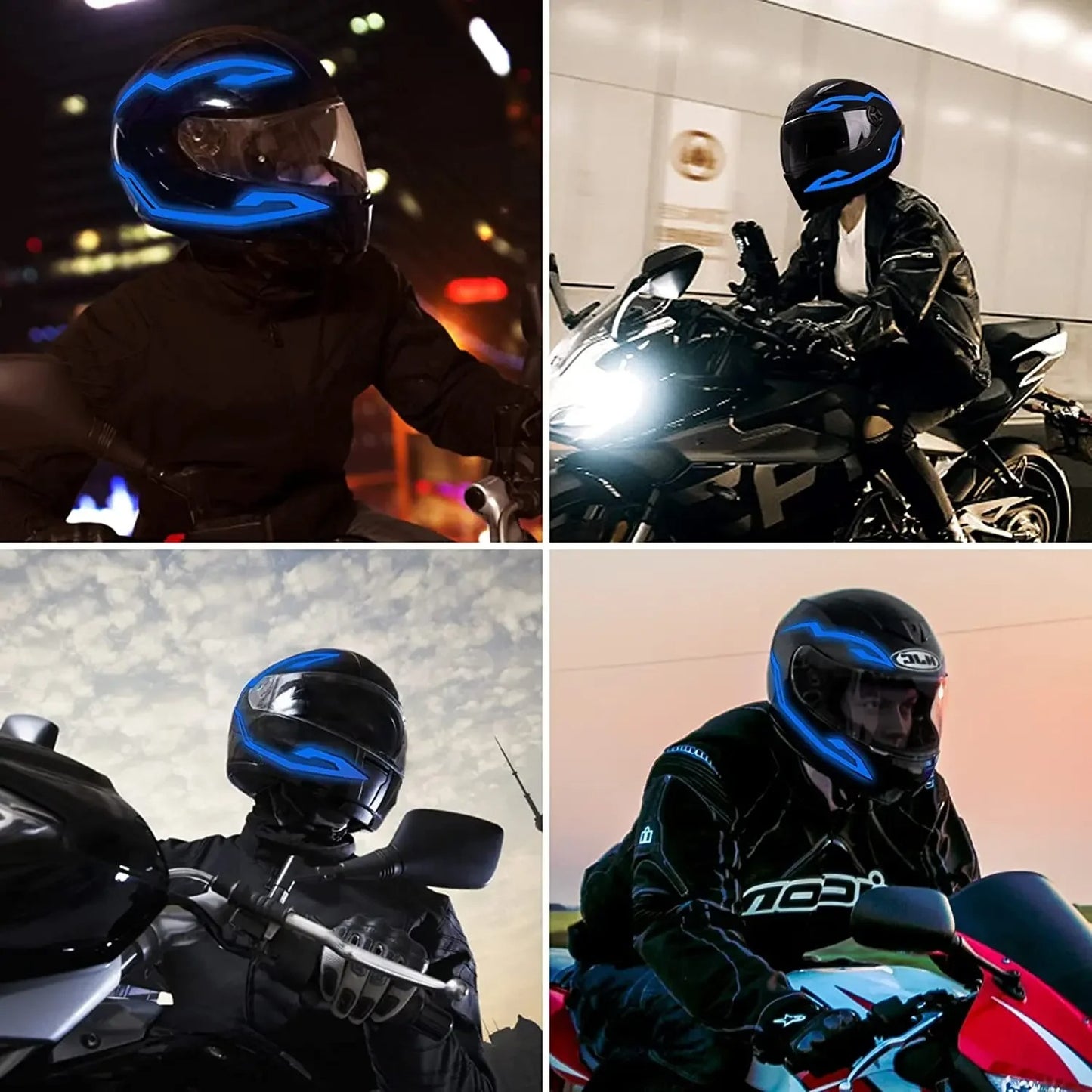 Motorcycle Helmet EL Bands